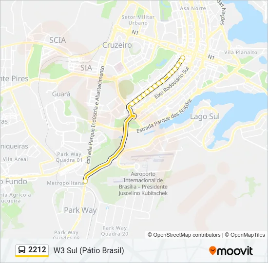 2212 Bus Line Map