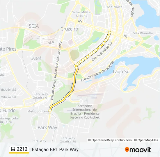 2212 Bus Line Map