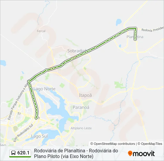 620.1 Bus Line Map