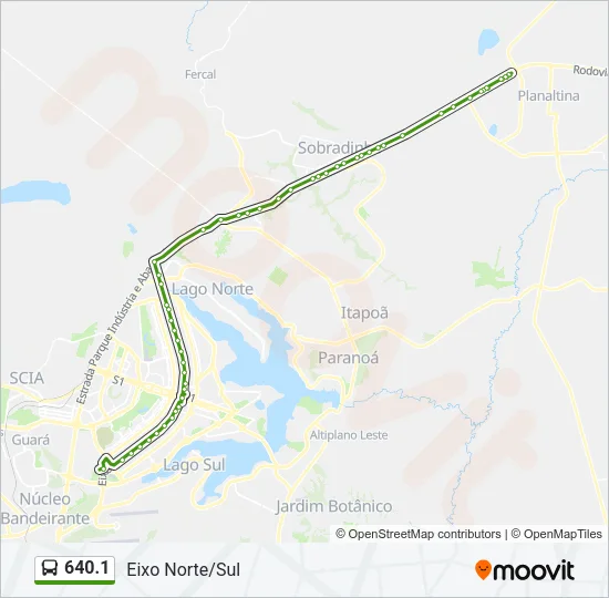 640.1 Bus Line Map
