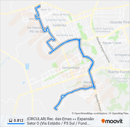 Mapa de 0.812 de autobús