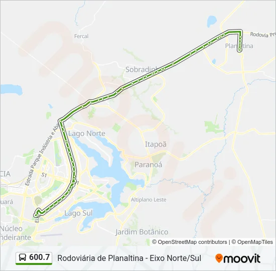 600.7 Bus Line Map