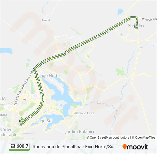600.7 Bus Line Map