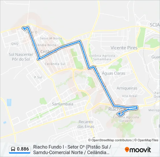 0.886 Bus Line Map