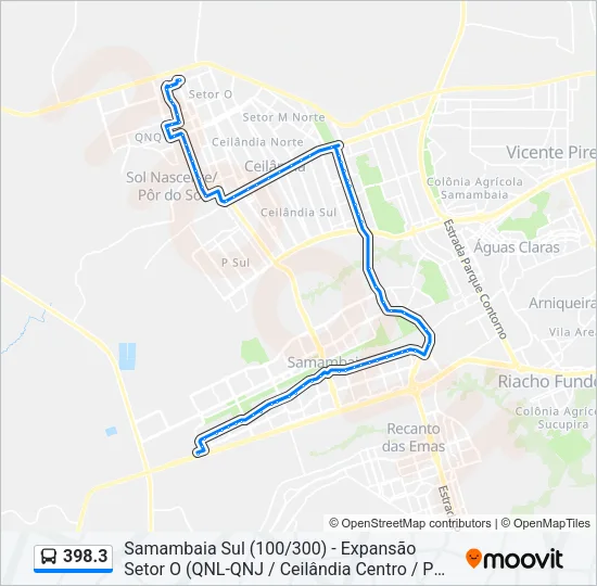 398.3 Bus Line Map