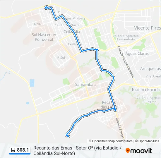 808.1 Bus Line Map