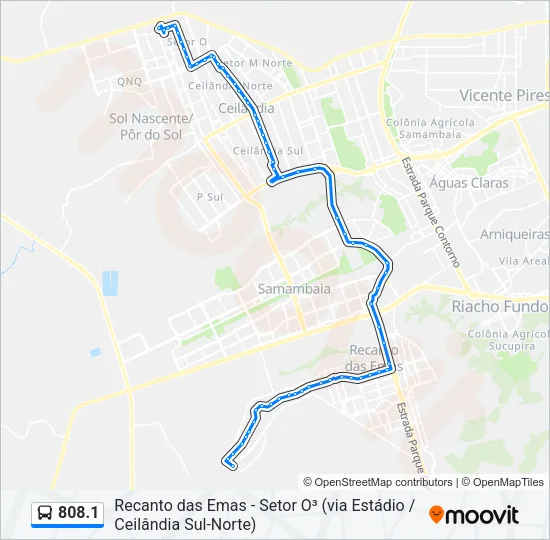 808.1 Bus Line Map