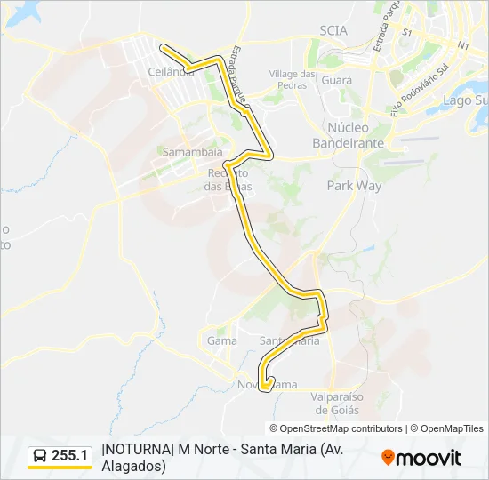 255.1 Bus Line Map