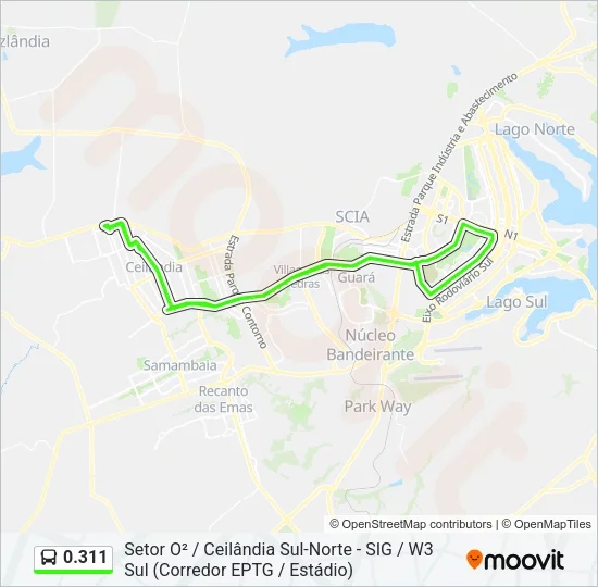 0.311 Bus Line Map