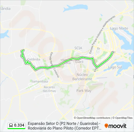 0.334 Bus Line Map