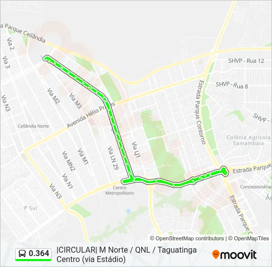 0.364 Bus Line Map