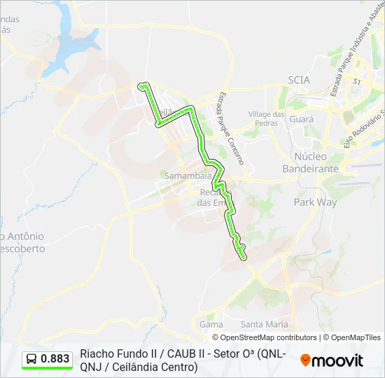 0.883 Bus Line Map