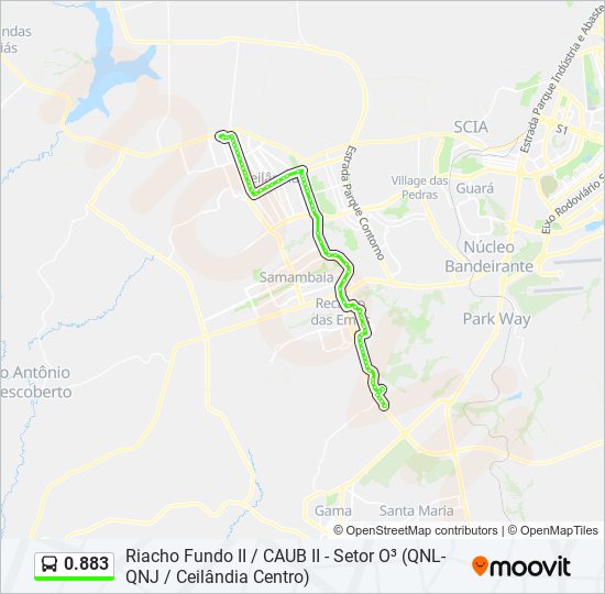 0.883 bus Line Map
