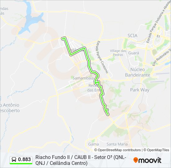 0.883 bus Line Map