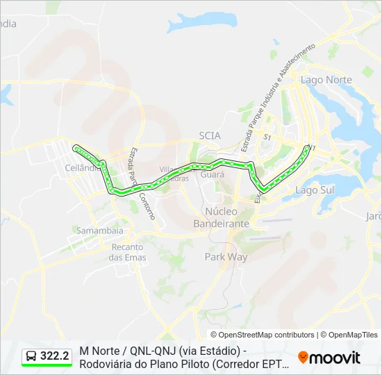 322.2 Bus Line Map