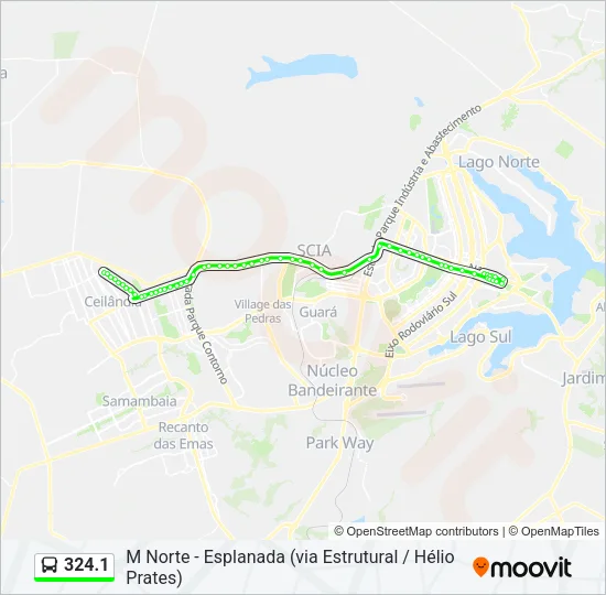 324.1 Bus Line Map