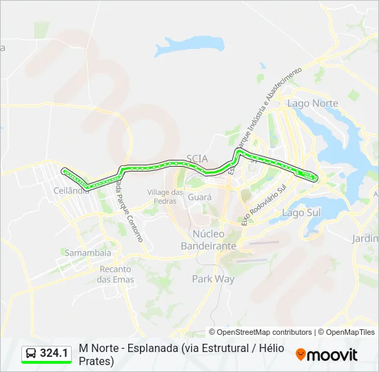 324.1 Bus Line Map