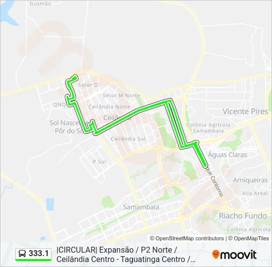 333.1 Bus Line Map