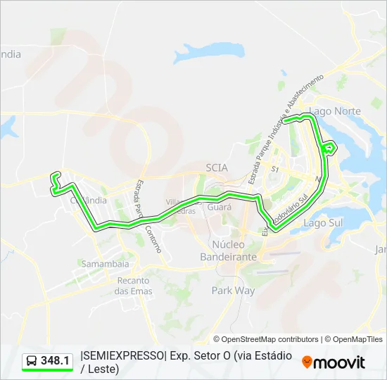 348.1 Bus Line Map