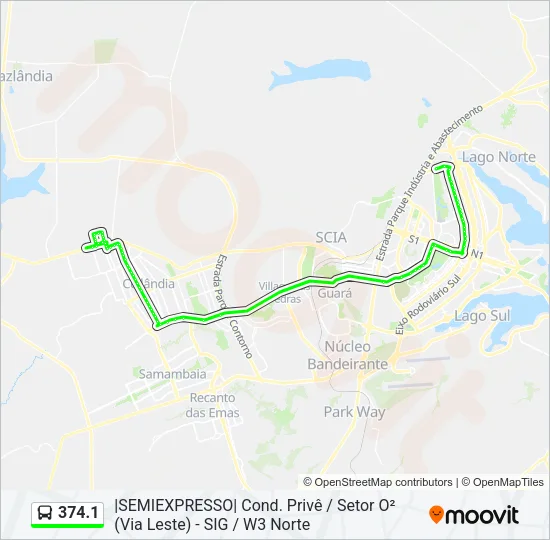 374.1 Bus Line Map