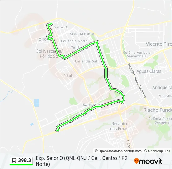 398.3 Bus Line Map