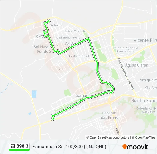 398.3 Bus Line Map