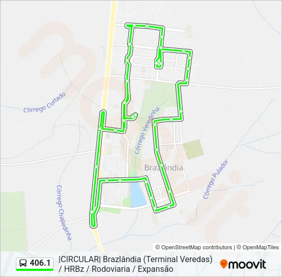 406.1 Bus Line Map