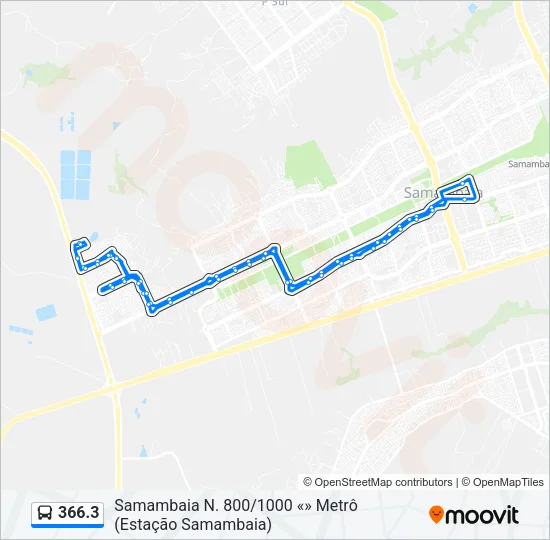 366.3 Bus Line Map