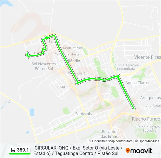 359.1 Bus Line Map