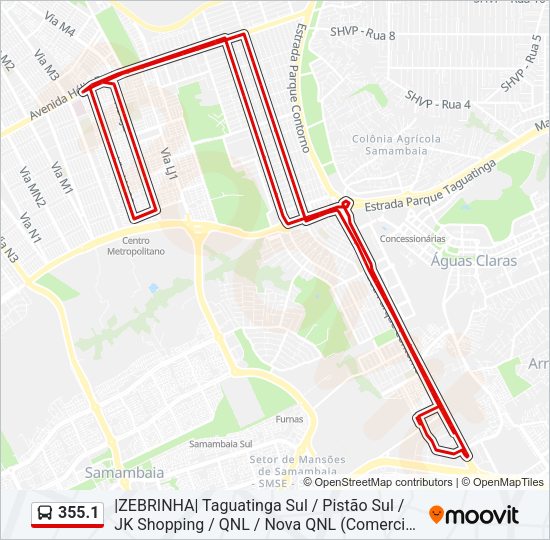 355.1 Bus Line Map