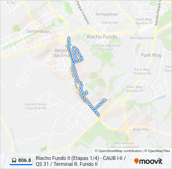 806.8 Bus Line Map