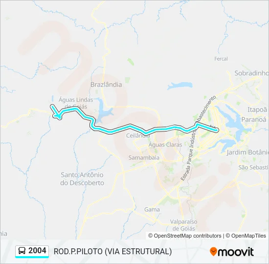 2004 Bus Line Map