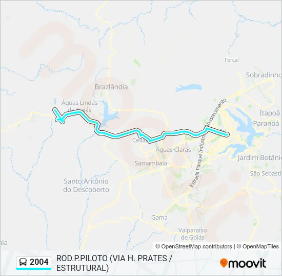 2004 Bus Line Map