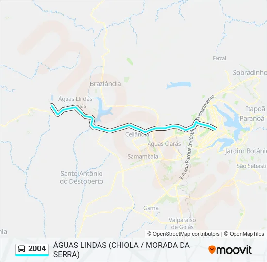 2004 Bus Line Map
