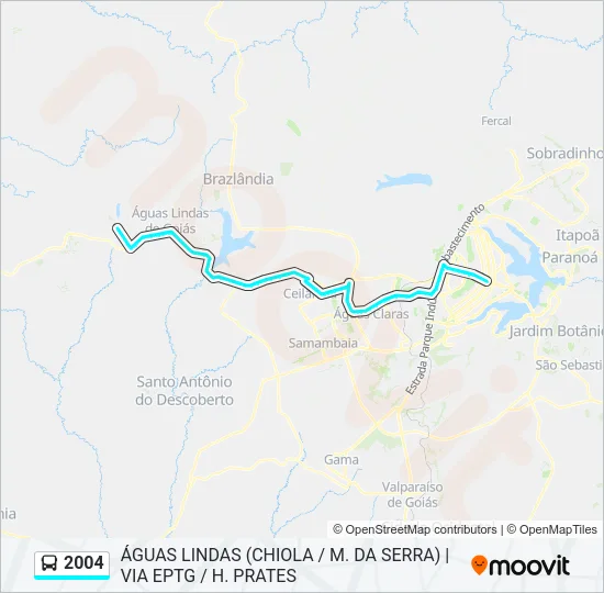 2004 Bus Line Map