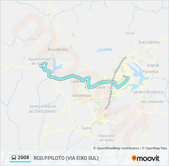 2008 Bus Line Map