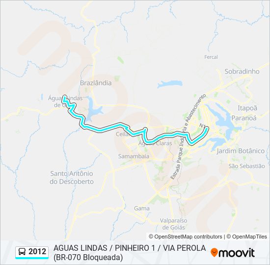 2857 Route: Schedules, Stops & Maps - Aguas Lindas / Pinheiro 1 / Via  Perola (Updated)