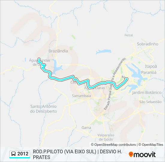 2012 Bus Line Map