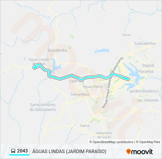 2043 Bus Line Map