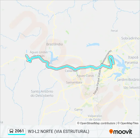 2061 Bus Line Map