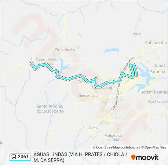 2061 Bus Line Map