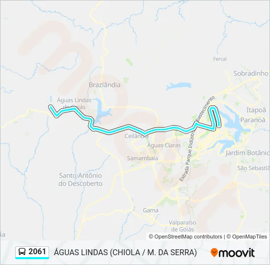 2061 Bus Line Map