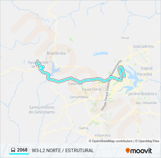 2068 bus Line Map