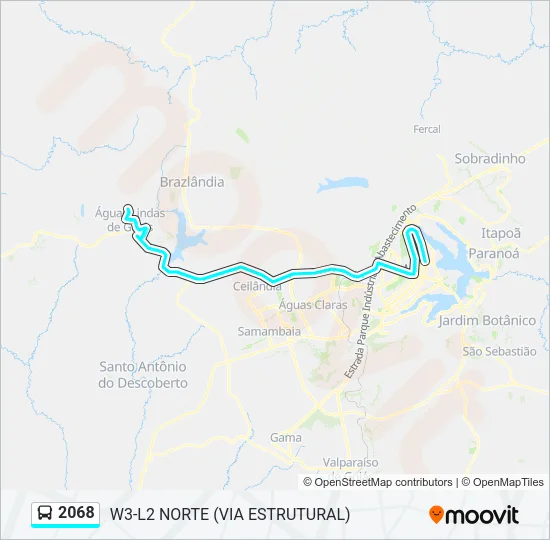 2068 Bus Line Map