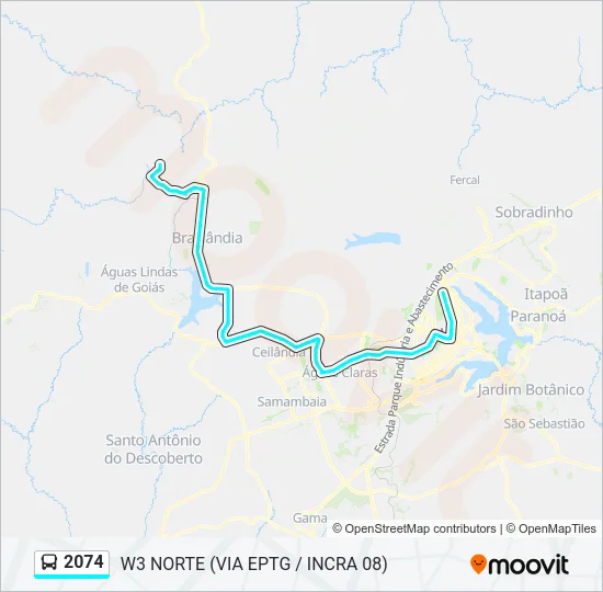 2074 Bus Line Map