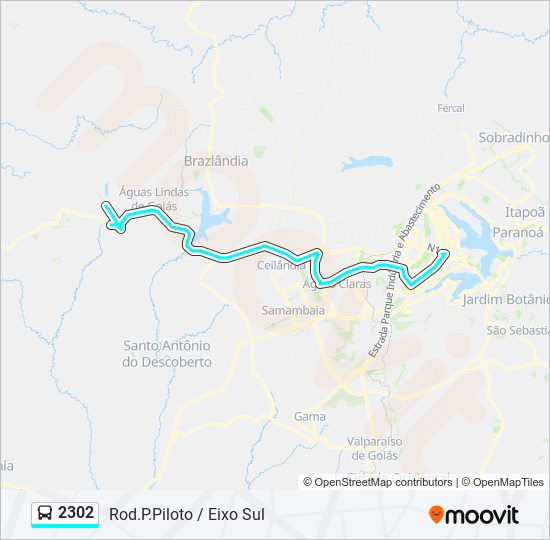 2302 bus Line Map