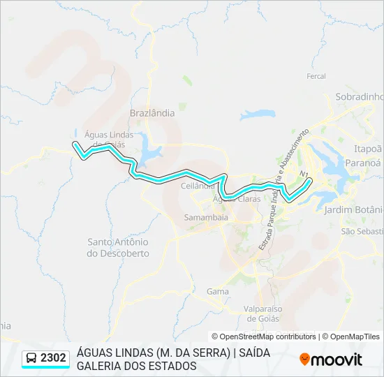 2302 Bus Line Map