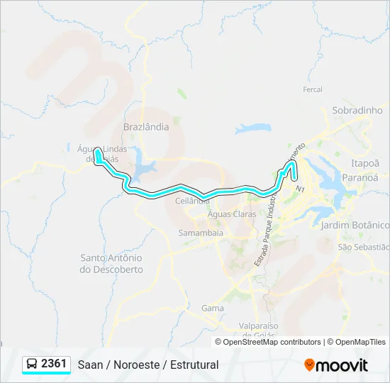 2361 Bus Line Map