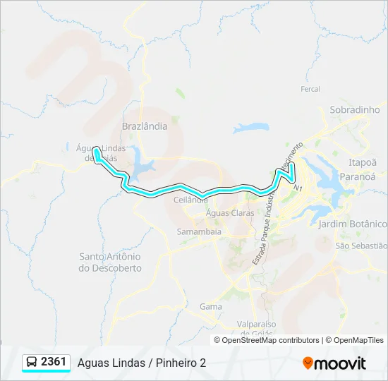 2361 Bus Line Map