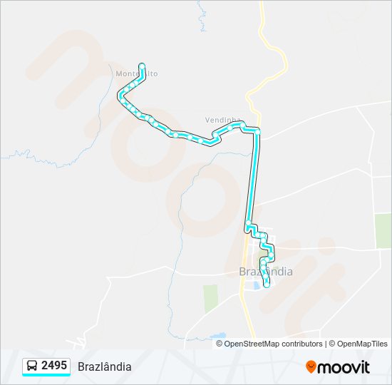 Mapa de 2495 de autobús